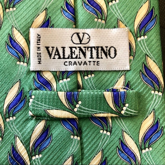 Valentino Lustrous Cravatte Men’s Silk Tie - Picture 3 of 8